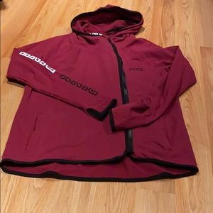 Fill side zip hoodie